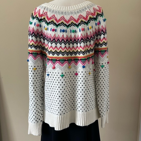Talbots Women's Multi Color Button Back Sweater. Size Large - Picture 1 of 10